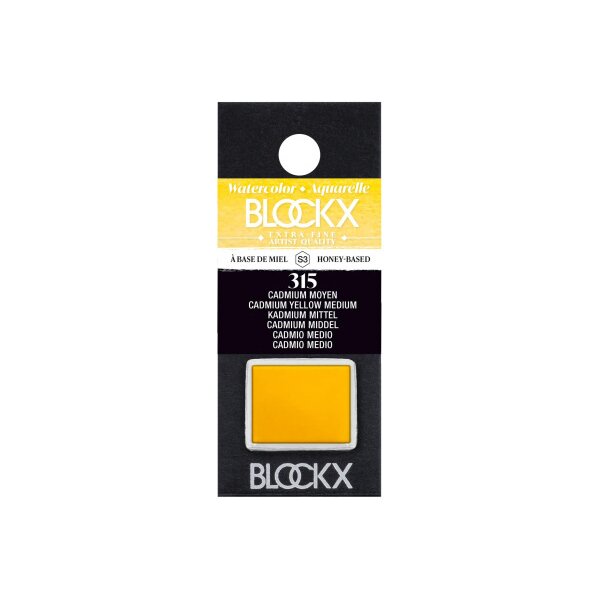 BLOCKX Couleurs aquarelle 1.5ml 41315BXC cadmium moyen