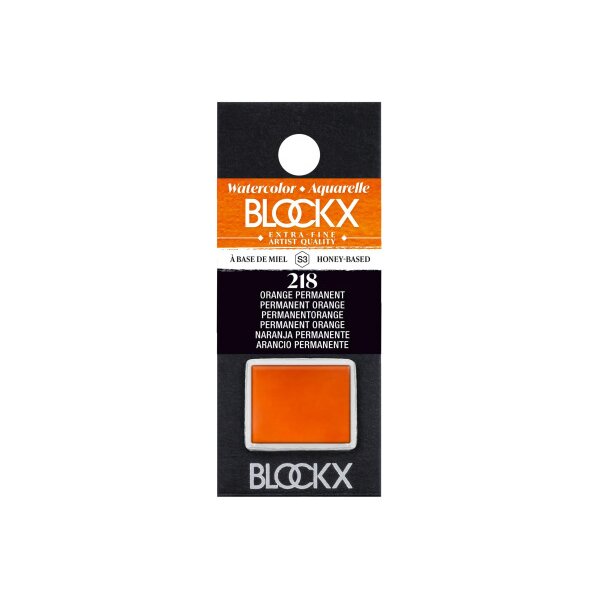 BLOCKX Couleurs aquarelle 1.5ml 41218BXC orange permanent