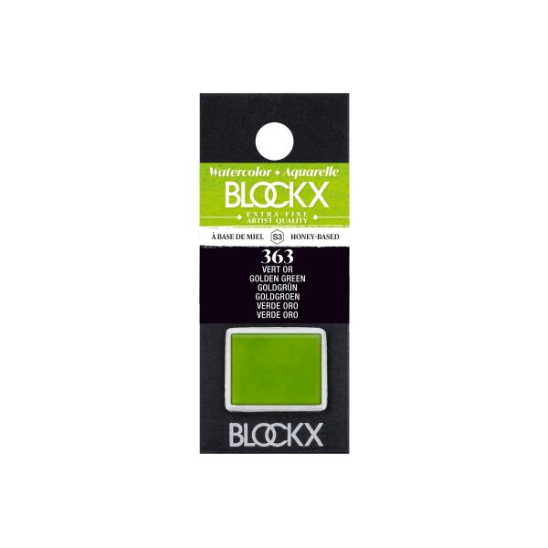 BLOCKX Couleurs aquarelle 1.5ml 41363BXC vert doré