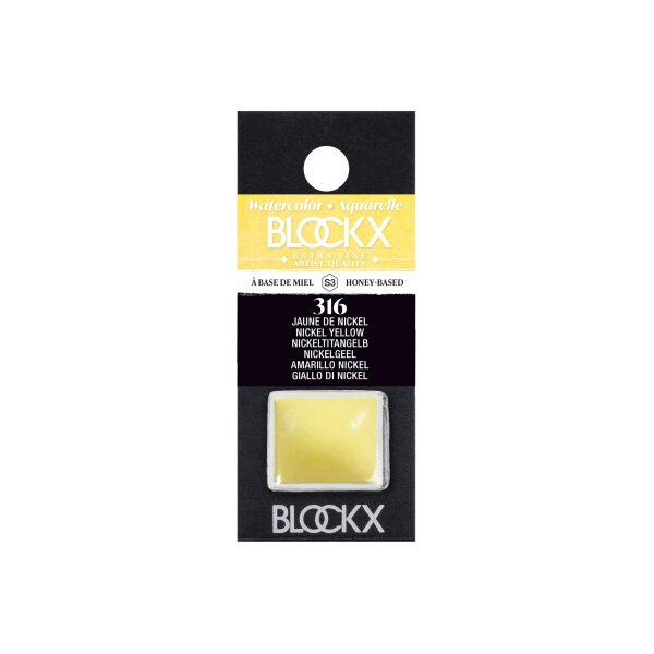 BLOCKX Couleurs aquarelle 1.5ml 41316BXC jaune de titane au nickel