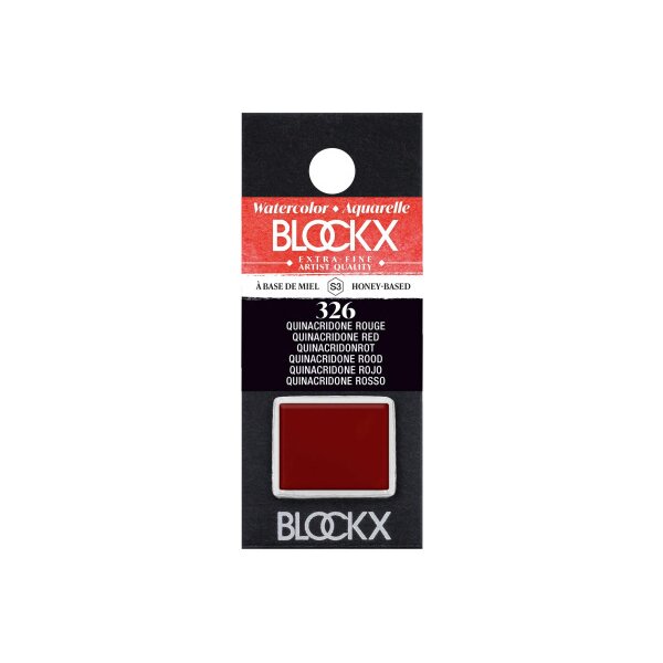 BLOCKX Couleurs aquarelle 1.5ml 41326BXC rouge de quinacridone