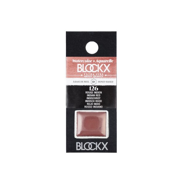 BLOCKX Couleurs aquarelle 1.5ml 41126BXC rouge indien