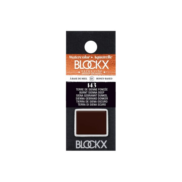BLOCKX Couleurs aquarelle 1.5ml 41143BXC terre de Sienne foncée