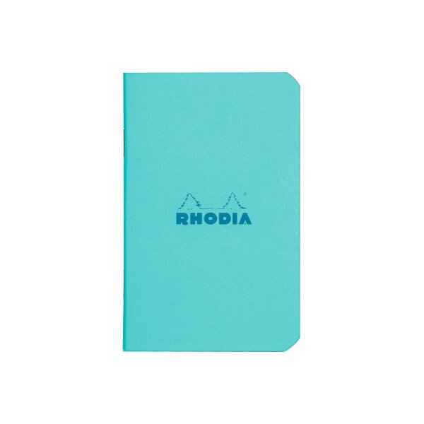 RHODIA Carnet de notes Couleurs A7 119106C bleu, lign&eacute; 80 feuilles