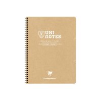 CLAIREFONTAINE Collegeblock Uni Notes A4+ 9862C braun, kariert 80 Blatt
