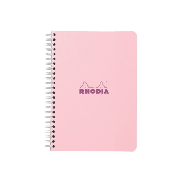 RHODIA Spiralblock Couleurs A5 118125C rosa, liniert 60 Blatt