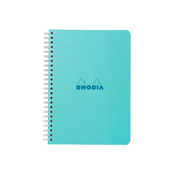 RHODIA Spiralblock Couleurs A5 118123C blau, liniert 60 Blatt