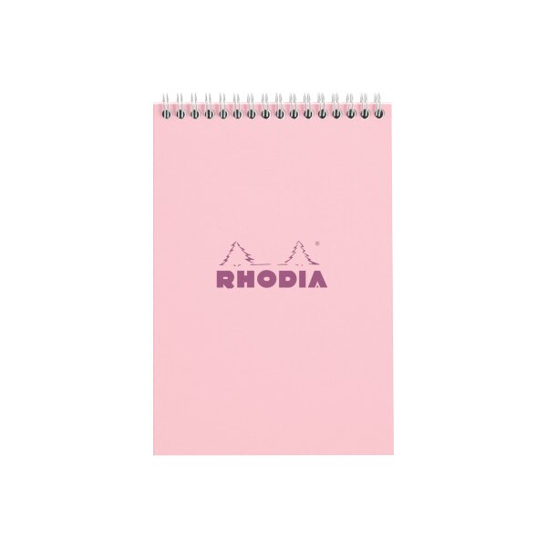RHODIA Spiralblock Couleurs A5 118413C rosa, kariert 80 Blatt