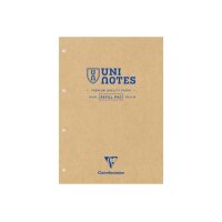 CLAIREFONTAINE Notizblock Uni Notes A4 9883C braun, liniert 100 Blatt