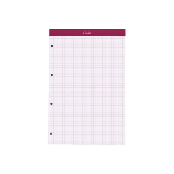 RHODIA Notizblock Couleurs Nr.20 A4+ 20189C rot, kariert 80 Blatt