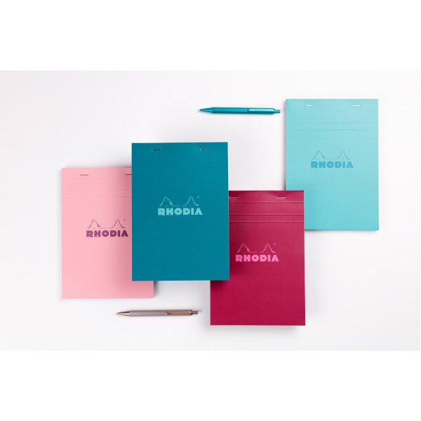 RHODIA Notizblock Couleurs Nr.13 A6 13300C gr&uuml;n, kariert 80 Blatt