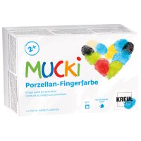 KREUL Porcelaine-Peinture au doigt KR-26310 assortis 6x150ml