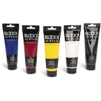 BLOCKX Peintures acryliques 5x120ml 65120BXC Couleurs...