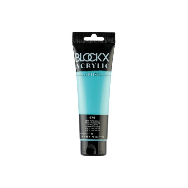 BLOCKX Peinture acrylique 120ml 60676BXC vert turquoise
