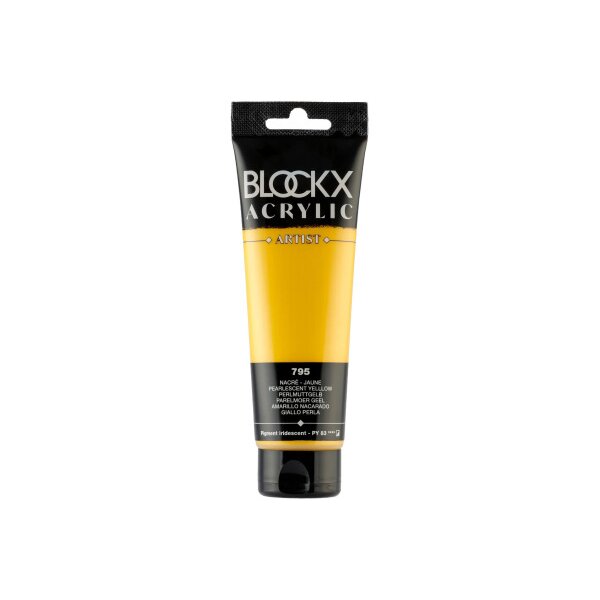 BLOCKX Acrylfarbe 120ml 60795BXC perlmuttgelb