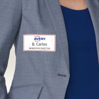 AVERY Zweckform Namensetiketten, 80 x 50 mm, Rahmen blau