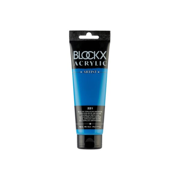 BLOCKX Peinture acrylique 120ml 60221BXC imitation bleu de Colin