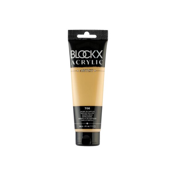BLOCKX Peinture acrylique 120ml 60706BXC jaune de Naples