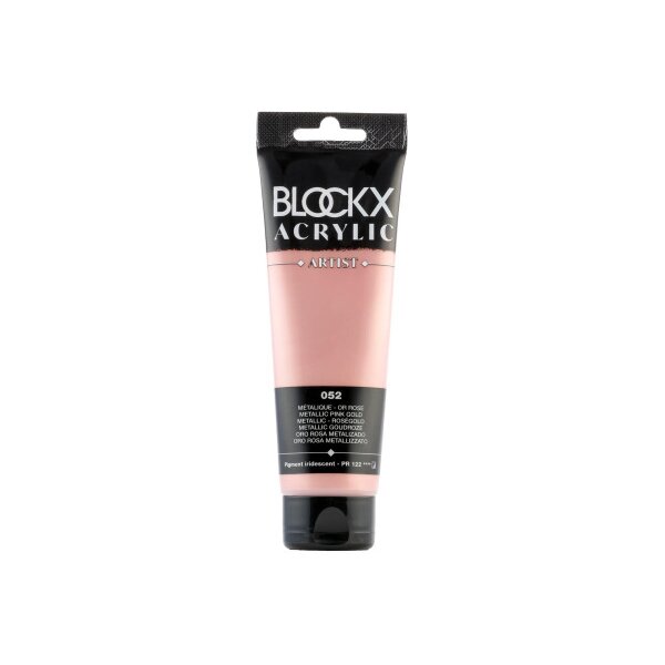 BLOCKX Peinture acrylique 120ml 60052BXC or rose métallisé