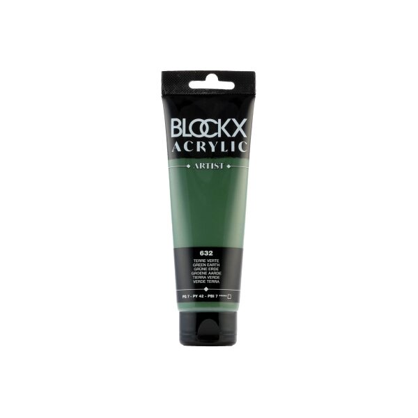 BLOCKX Peinture acrylique 120ml 60632BXC terre verte