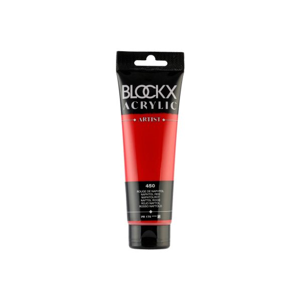 BLOCKX Peinture acrylique 120ml 60450BXC rouge naphtol