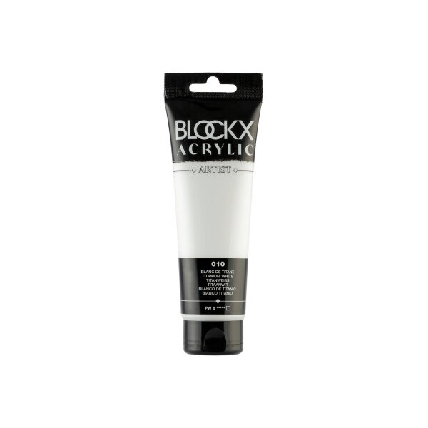 BLOCKX Peinture acrylique 120ml 60010BXC blanc titane