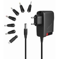 LogiLink Bloc dalimentation universel, 24 W / 3-12 V, noir