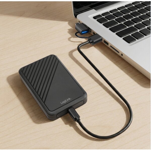 LogiLink Bo&icirc;tier pour disque dur SATA 2,5, USB 3.2 Gen1