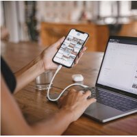 LogiLink USB 2.0 Kabel, USB-C - USB-C, 2,0 m, weiss