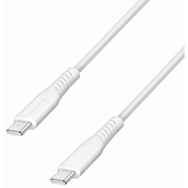 LogiLink USB 2.0 Kabel, USB-C - USB-C, 0,5 m, weiss