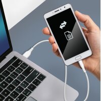 LogiLink USB 2.0 Kabel, USB-A - USB-C, 1,0 m, weiss