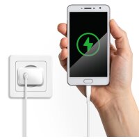 LogiLink USB 2.0 Kabel, USB-C - Micro USB-B, 1,0 m, weiss