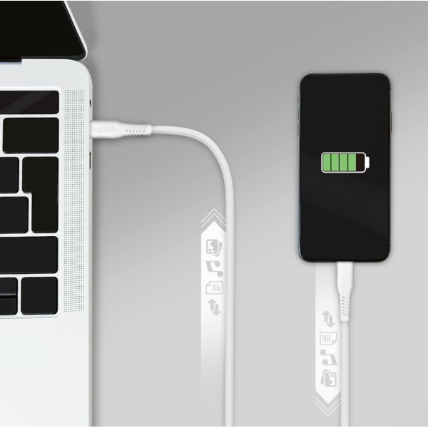 LogiLink USB 2.0 Kabel, USB-C - Micro USB-B, 0,5 m, weiss