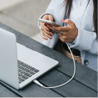 LogiLink USB 2.0 Kabel, USB-C - Micro USB-B, 0,5 m, weiss