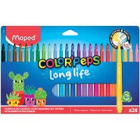 Maped Fasermaler COLORPEPS Long Life, 18er Kartonetui