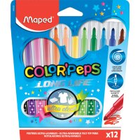 Maped Fasermaler COLORPEPS Long Life, 12er Kartonetui