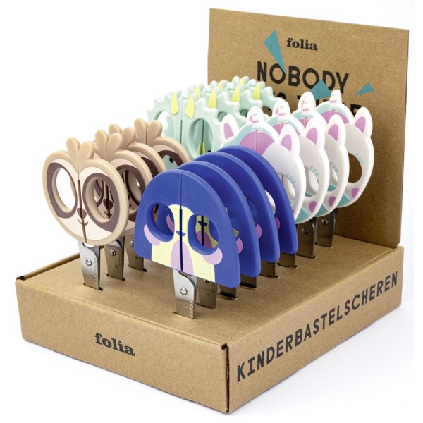 folia Motiv-Bastelschere, rund, Länge: 160 mm, Display