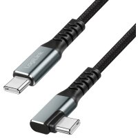 LogiLink USB 3.2 Kabel, USB-C - USB-C abgewinkelt, 2,0 m