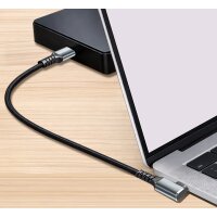 LogiLink Câble USB 3.2, USB-C - USB-C coudé,...