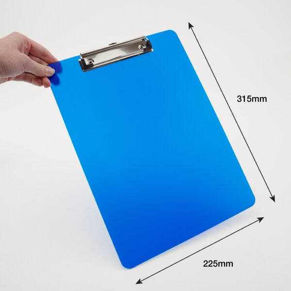 RAPESCO Klemmbrett, DIN A4, PP, transparent-weiss