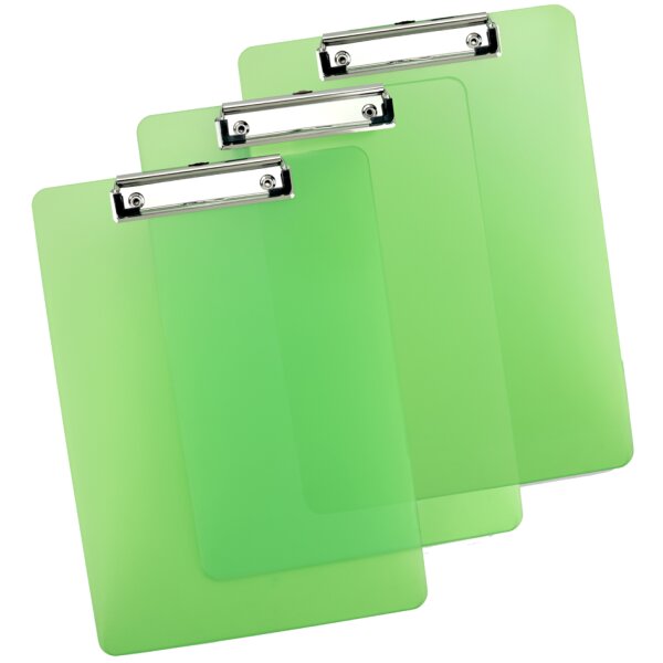 RAPESCO Porte-bloc à pince, A4, PP, vert translucide