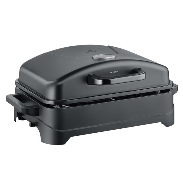 SEVERIN Tischgrill PG 8597 mit Abdeckung, schwarz