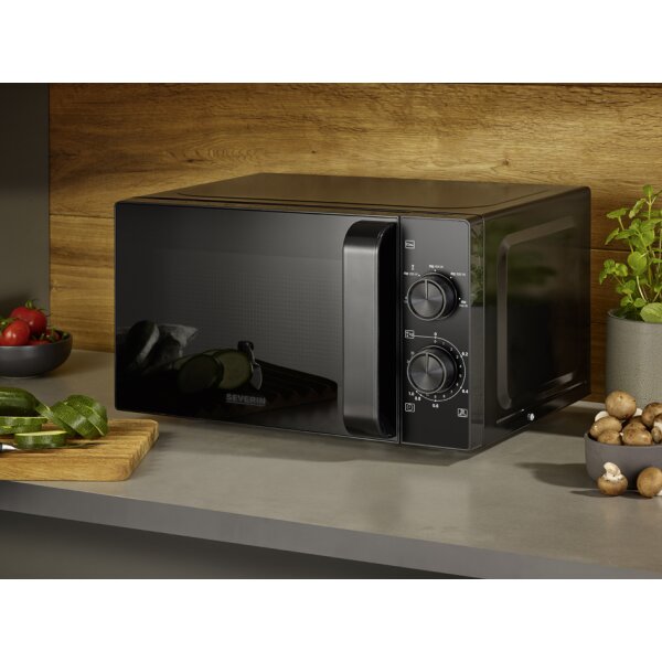 SEVERIN Mikrowelle MW 7790 S-Wave Solo, 20 Liter, schwarz