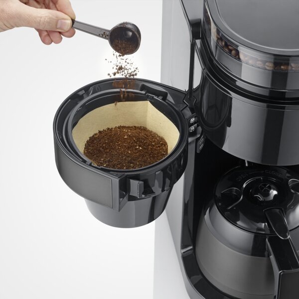SEVERIN Kaffeemaschine mit Mahlwerk KA 4831, schwarz