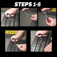 Slime Kit anti-crevaison Tyre Plug Kit, 8 pièces