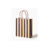 FOLIA Sacs en papier M 12x15cm 21825/8 Rayures classic, assor. 8 pcs.