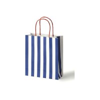 FOLIA Sacs en papier M 12x15cm 21825/8 Rayures classic, assor. 8 pcs.