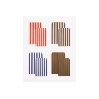 FOLIA Papierbeutel 42129 Stripes Classic, ass. 8 Stück