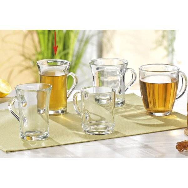 Esmeyer Montana Teeglas CYLON, mit Henkel, 200 ml