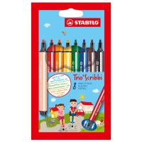 STABILO Fasermaler Trio Scribbi, 8er Kartonetui